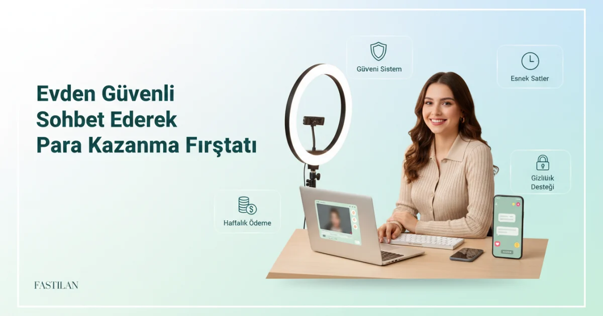 Bayanlara Evden Güvenli Sohbet Ederek Para Kazanma Fırsatı