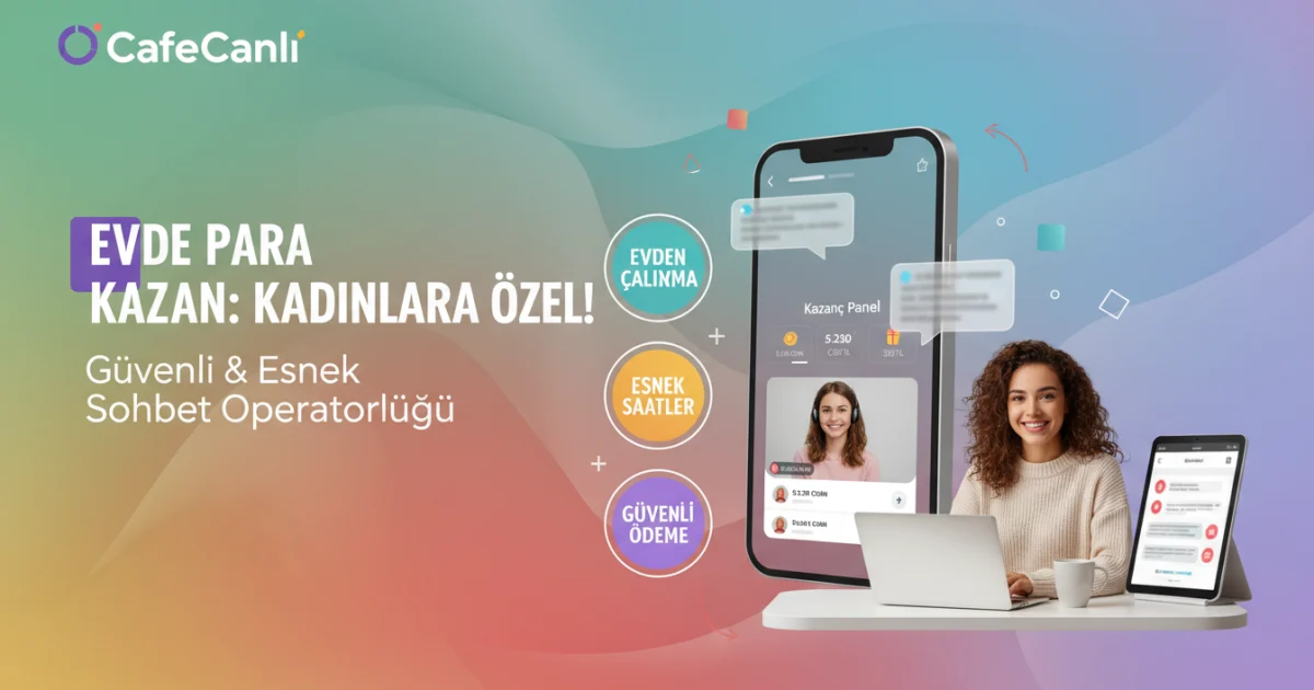 CafeCanlı Sohbet Operatörlüğü: Evden Kadınlara Güvenli ve Esnek Gelir Fırsatı