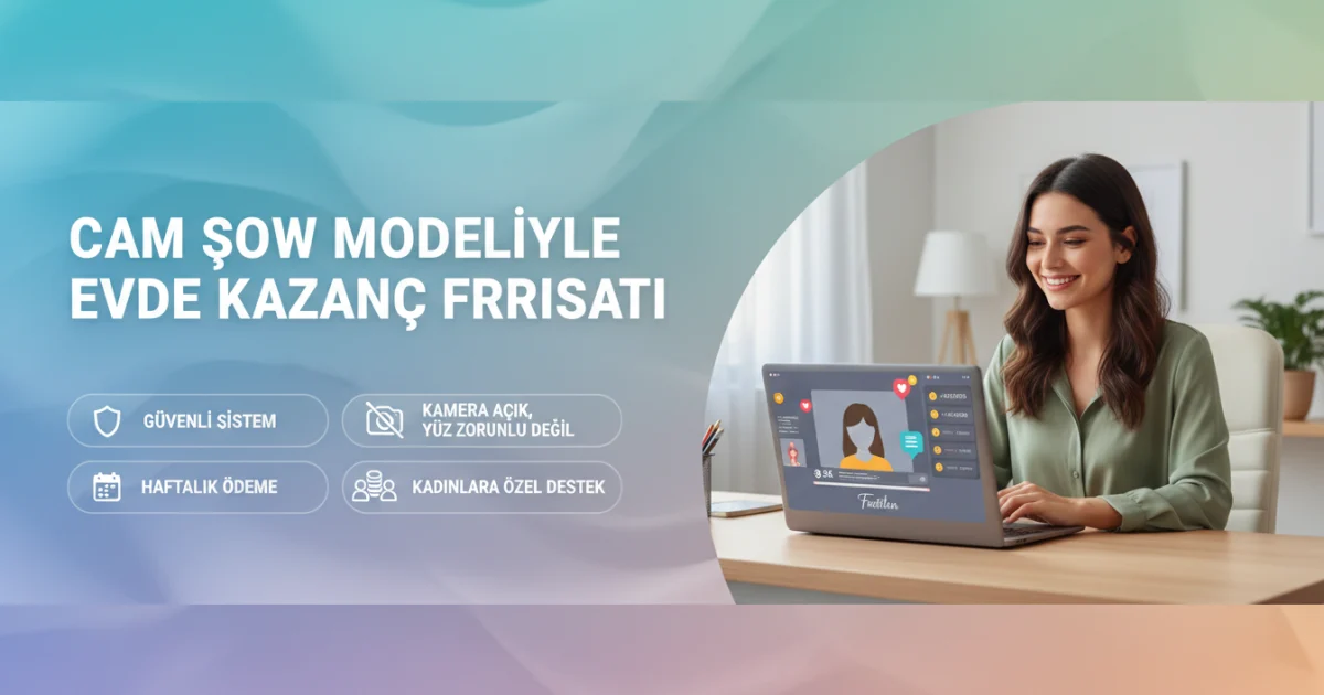 Cam Şov Modeliyle Evden Kadınlara Güvenli ve Esnek Gelir Fırsatı