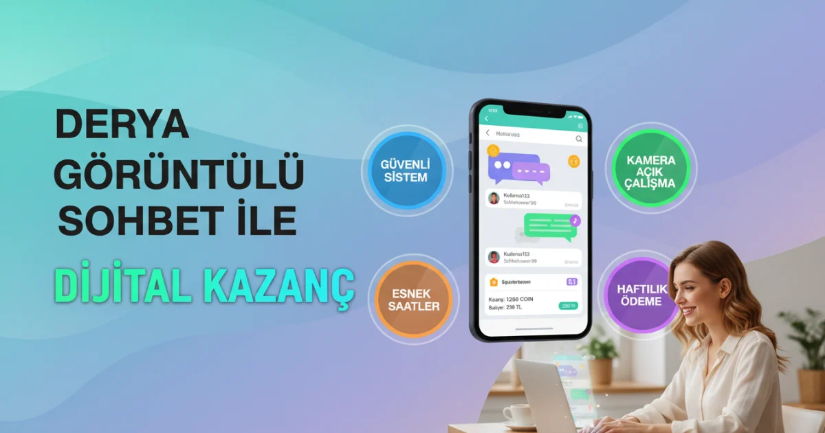 Derya Görüntülü Sohbet ile Evden Kadınlara Esnek ve Güvenli Dijital Kazanç