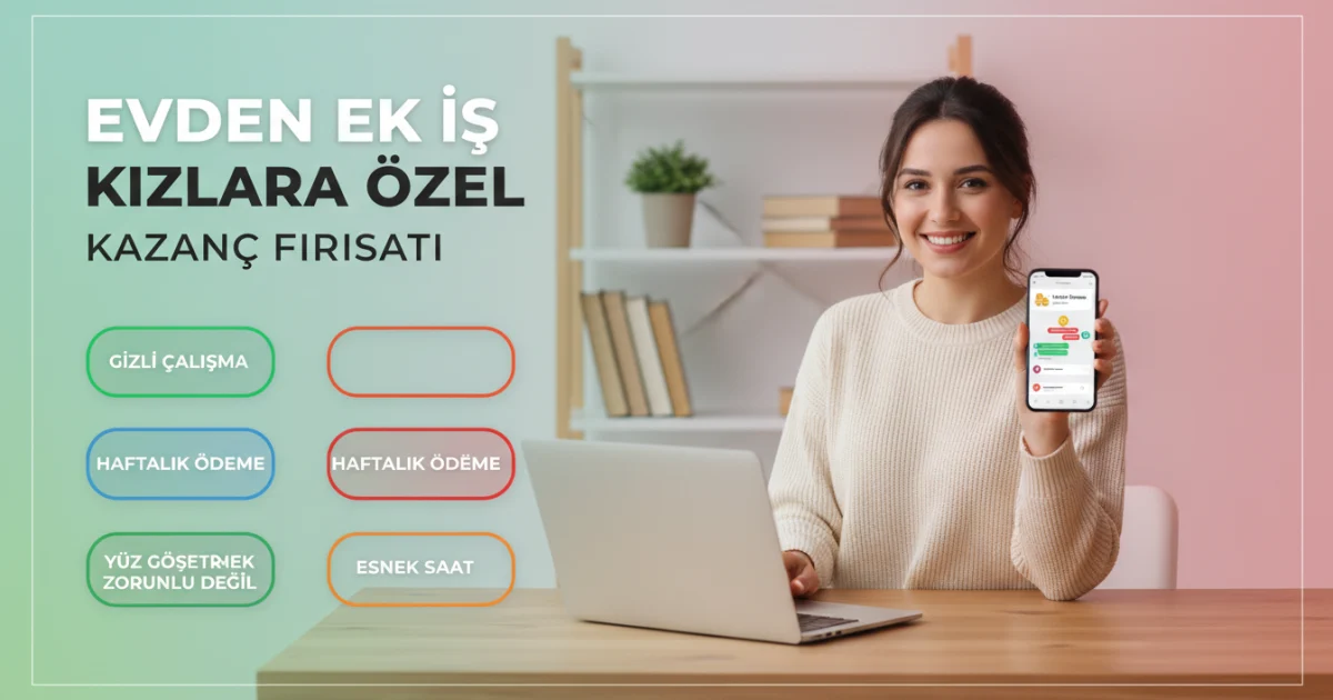 Evden Ek İş Kızlara Özel: Sohbet Modeliyle Güvenli ve Haftalık Ödeme Fırsatı