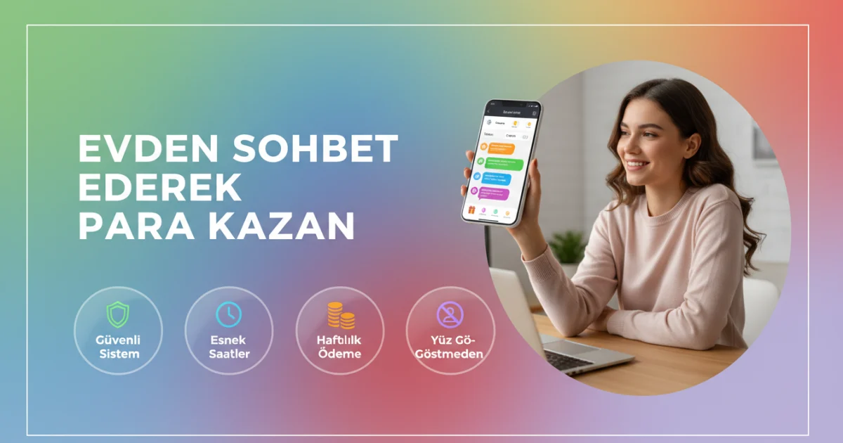 Evden Sohbet Ederek Para Kazan: Kadınlara Esnek ve Güvenli Dijital Çalışma Modeli