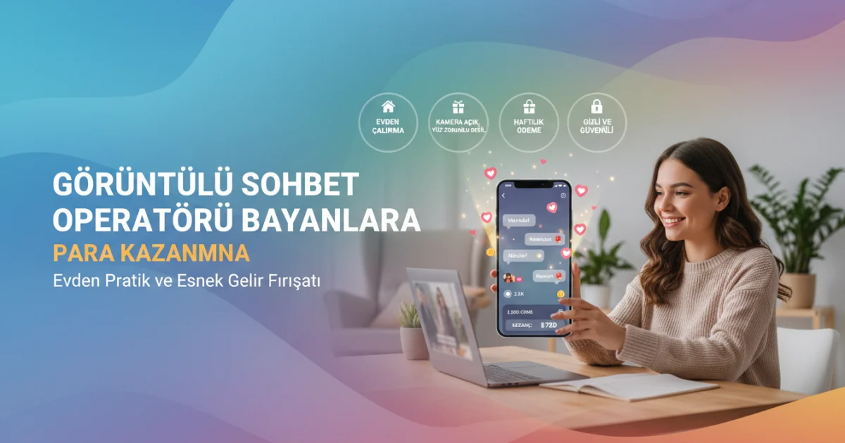 Görüntülü Sohbet Operatörü Bayanlara: Evden Pratik ve Esnek Gelir Fırsatı