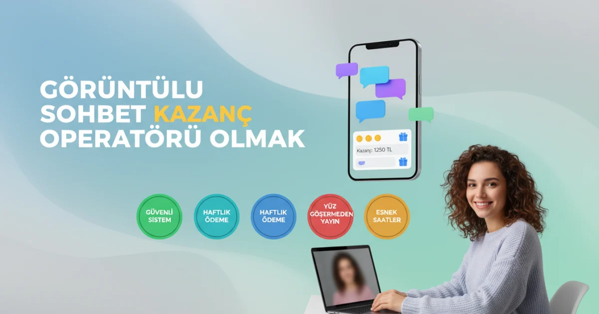 Görüntülü Sohbet Operatörü Olmak: Kadınlara Evden Yüz Göstermeden Güvenli Kazanç