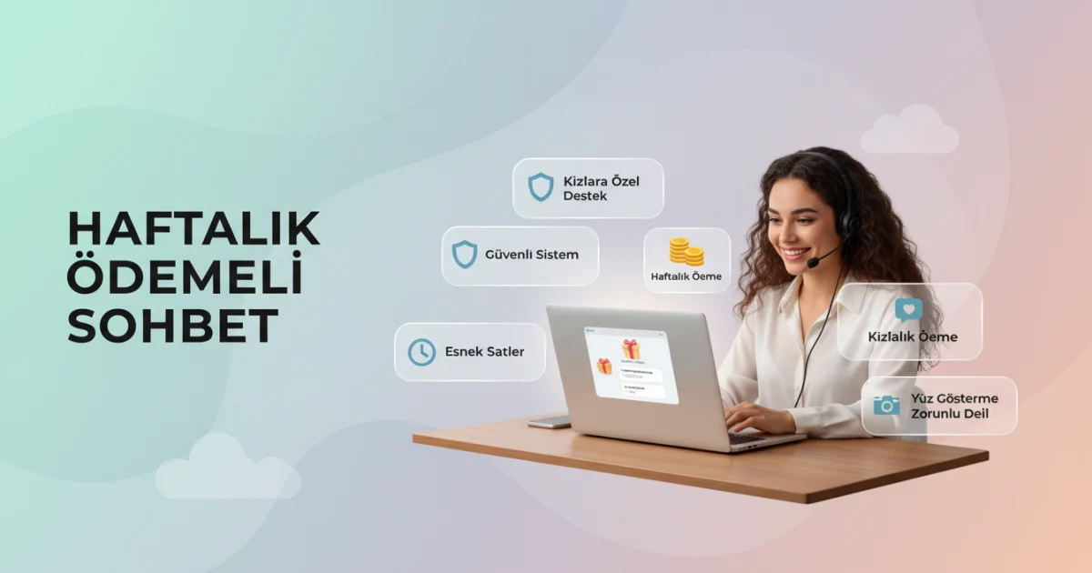 Haftalık Ödemeli Görüntülü Sohbet ile Kızlara Evden Güvenli Dijital Ek Gelir