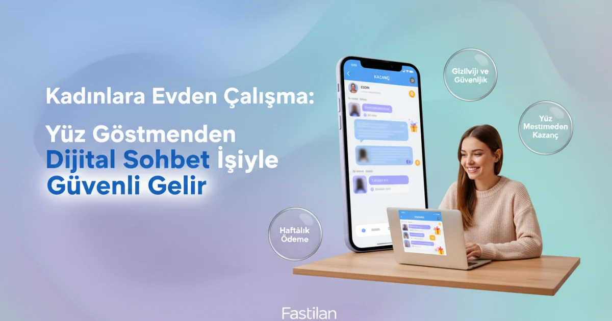 Kadınlara Evden Çalışma: Yüz Göstermeden Dijital Sohbet İşiyle Güvenli Gelir