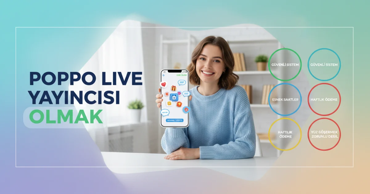 Poppo Live Yayıncısı Olmak: Evden Kadınlara Güvenli ve Esnek Kazanç Yolu
