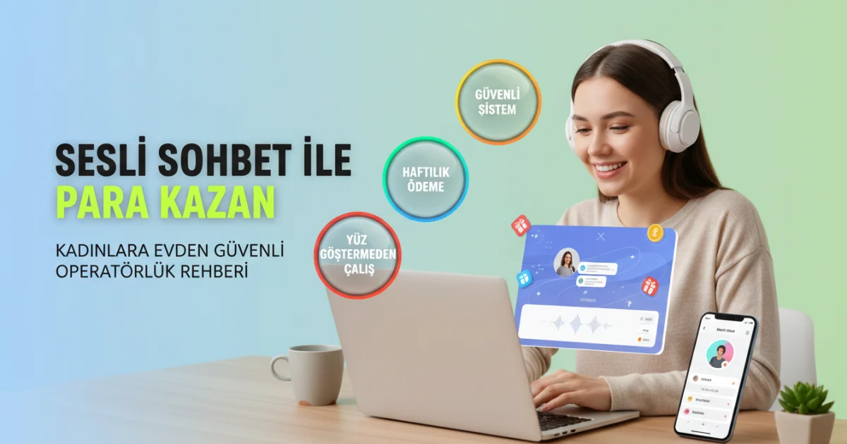 Sesli Sohbet ile Para Kazanma: Kadınlara Evden Güvenli Operatörlük Rehberi