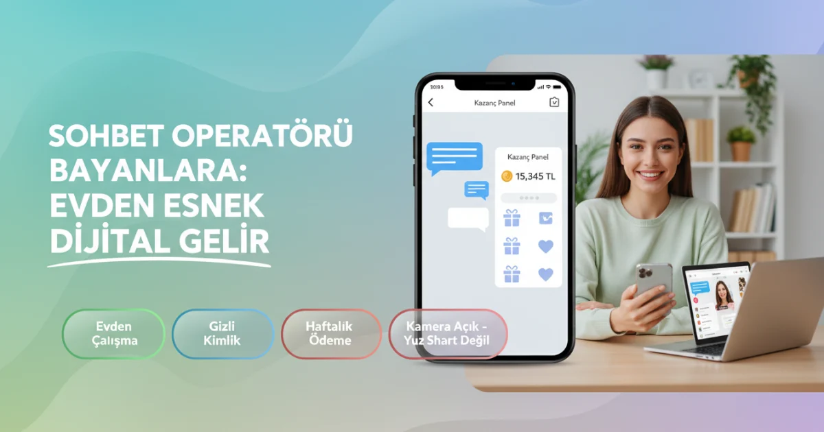 Sohbet Operatörü Bayanlara: Evden Esnek Model İşiyle Dijital Gelir