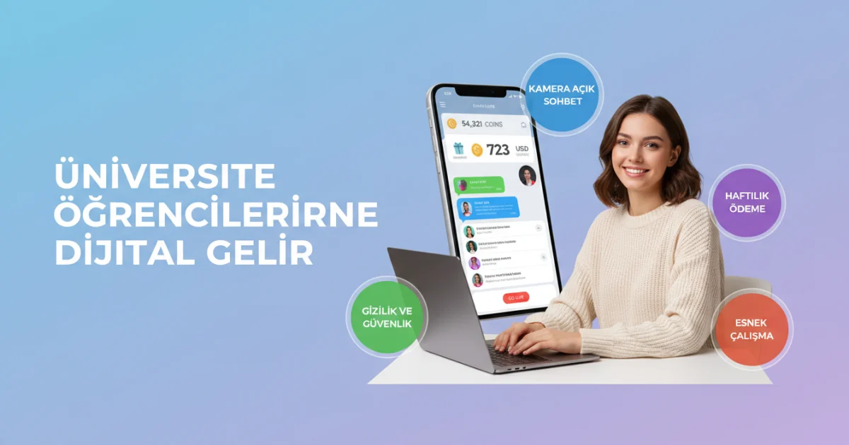Üniversite Bayan Öğrencileri İçin Part-time İş İlanları: Evden Kamera Açık Sohbet Modeliyle Dijital Gelir