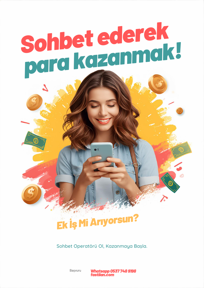 Sohbet Operatörü Bayanlara iş imkanı