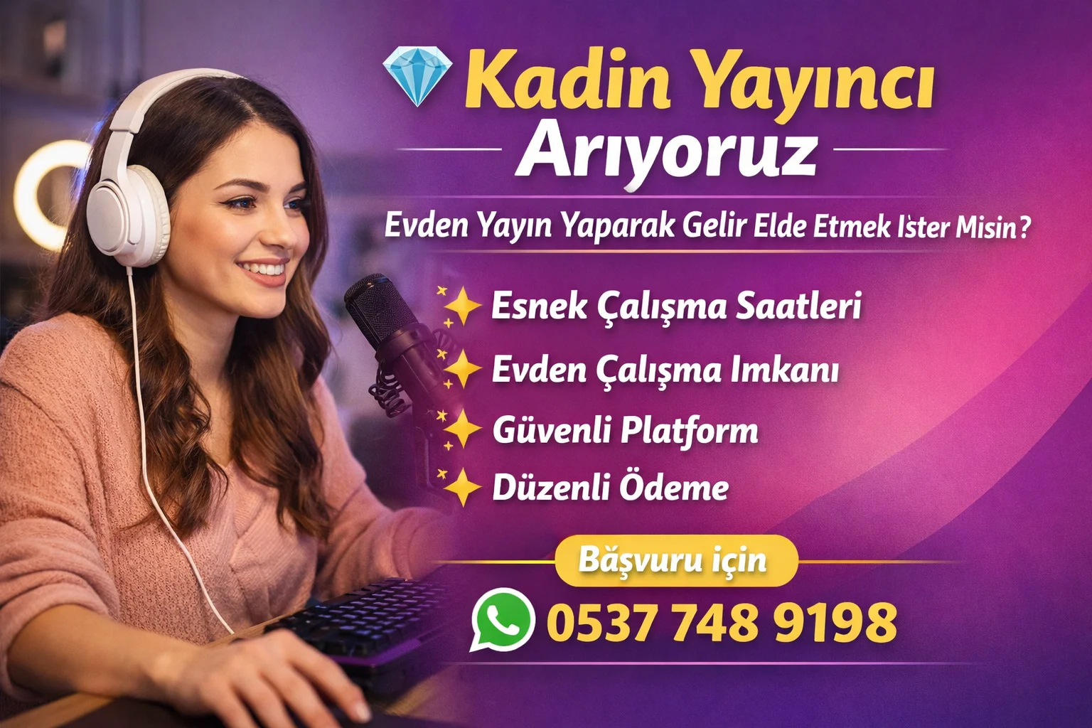 Görüntülü Sohbet Sitelerinde Model Olmak - Günlük 3000 TL Kazanç