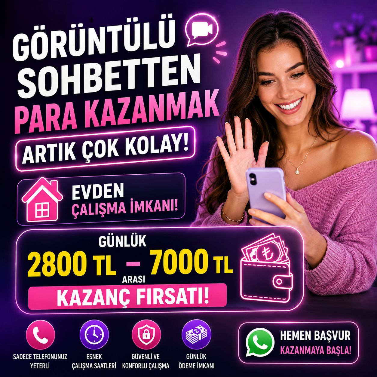 Görüntülü Sohbetten Para Kazanmak