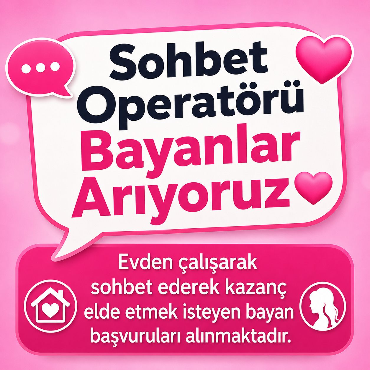 Sohbet Operatörü Bayanlar Arıyoruz