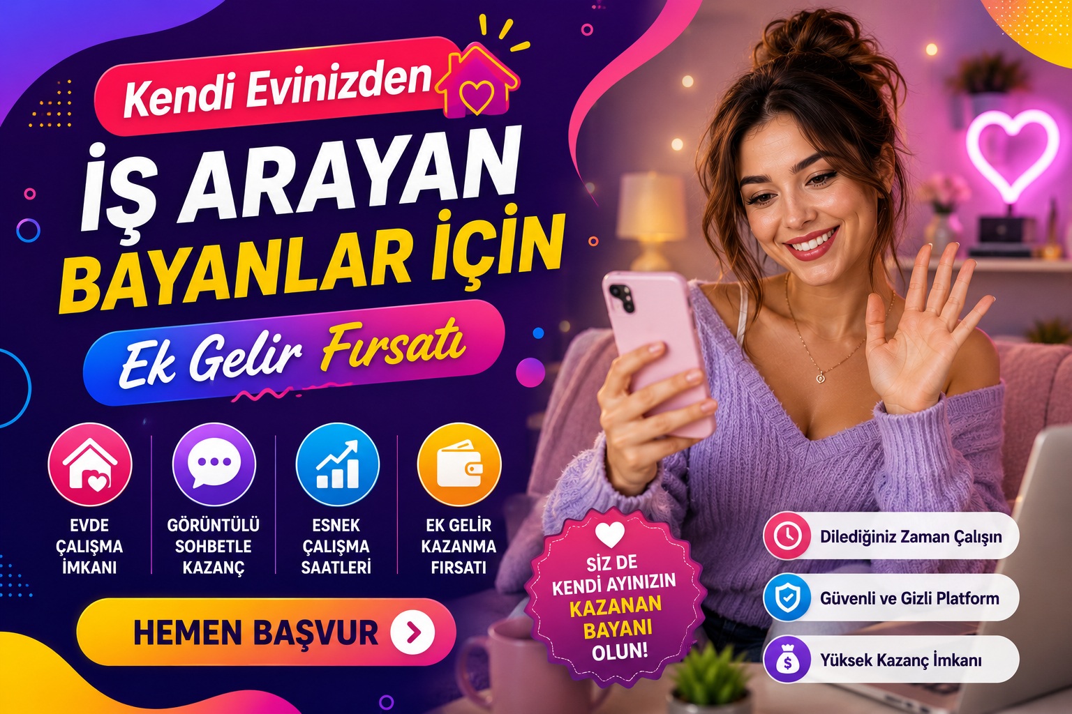 Kendi Evinizden İş Arayan Bayanlar İçin Ek Gelir Fırsatı
