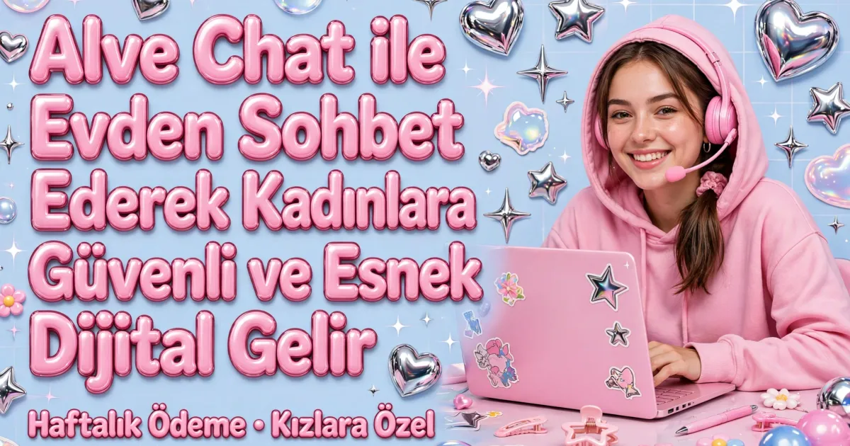 Alve Chat ile Evden Sohbet Ederek Kadınlara Güvenli ve Esnek Dijital Gelir
