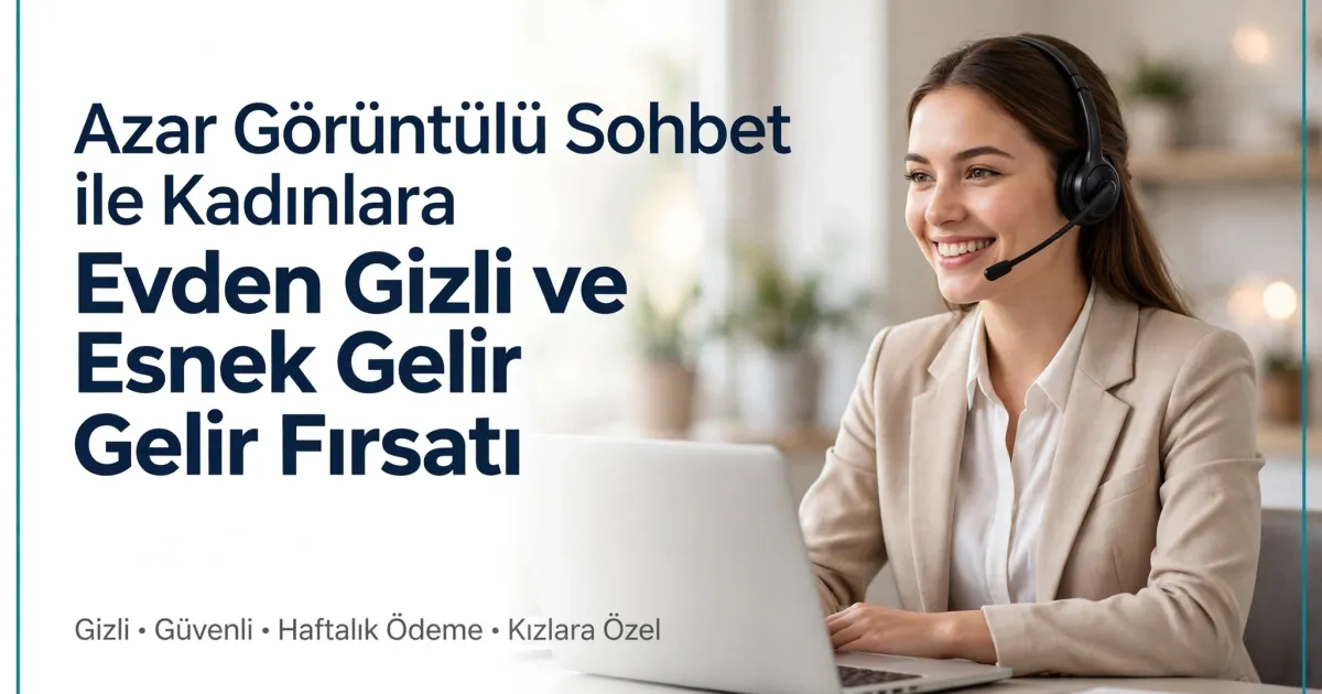Azar Görüntülü Sohbet ile Kadınlara Evden Gizli ve Esnek Gelir Fırsatı