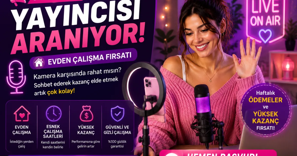 Canlı Yayın Yayıncısı Aranıyor