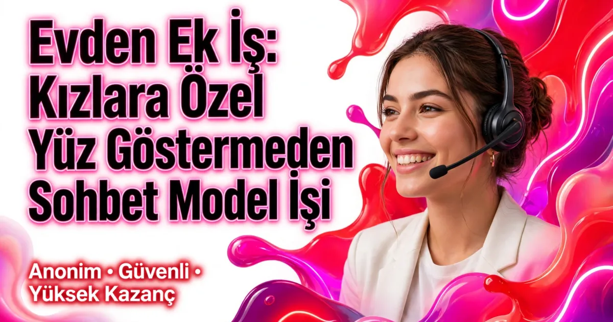 Evden Ek İş: Kızlara Özel Yüz Göstermeden Sohbet Model İşi