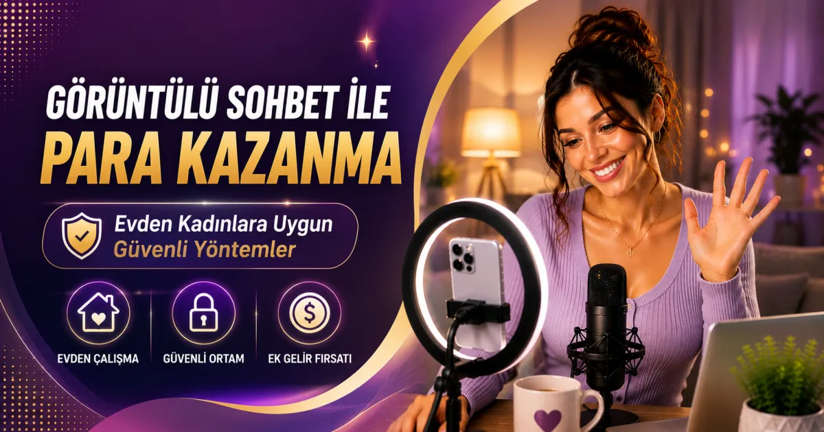 Görüntülü Sohbet ile Para Kazanma: Evden Kadınlara Uygun Güvenli Yöntemler