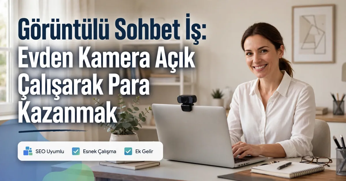 Görüntülü Sohbet İş: Evden Kamera Açık Çalışarak Para Kazanma