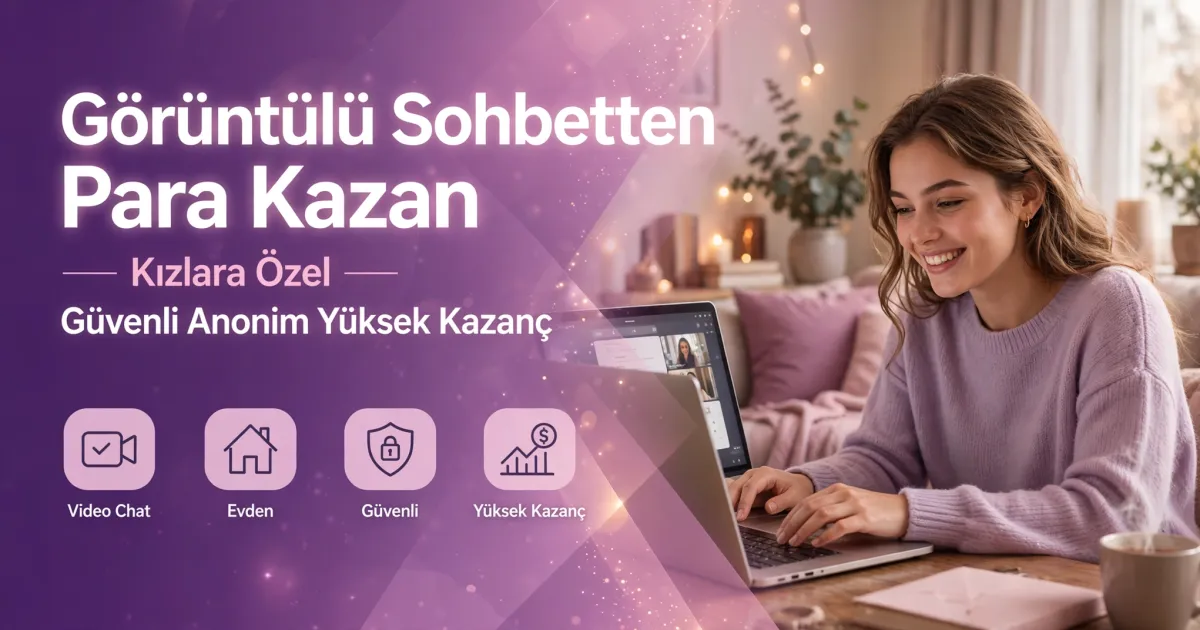 Görüntülü Sohbetten Para Kazan - Kızlara Özel Güvenli Anonim
