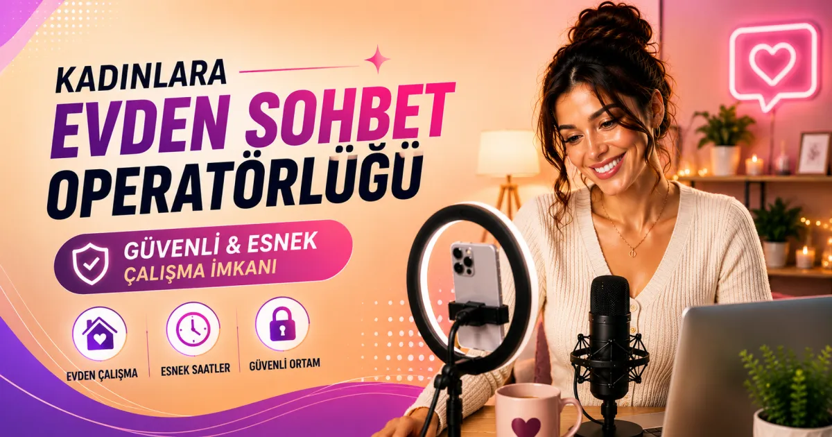 Kadınlara Evden Sohbet Operatörlüğü: Güvenli ve Esnek Çalışma İmkanı