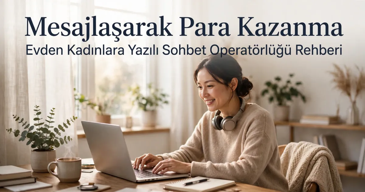 Mesajlaşarak Para Kazanma: Evden Kadınlara Yazılı Sohbet Operatörlüğü Rehberi