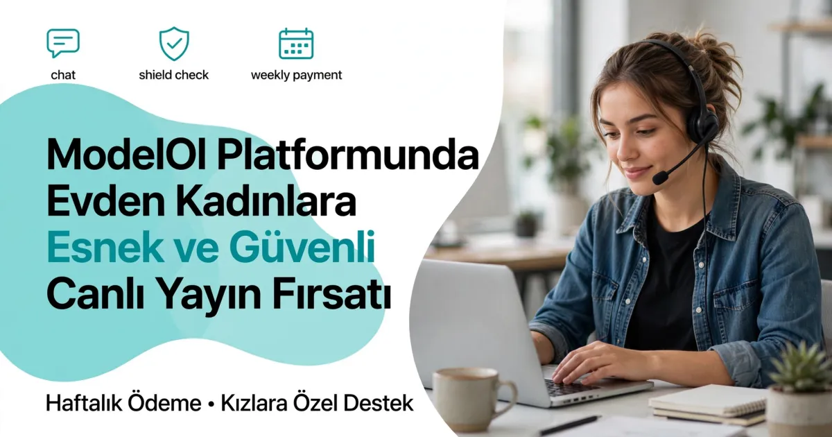 ModelOl Platformunda Evden Kadınlara Esnek ve Güvenli Canlı Yayın Fırsatı