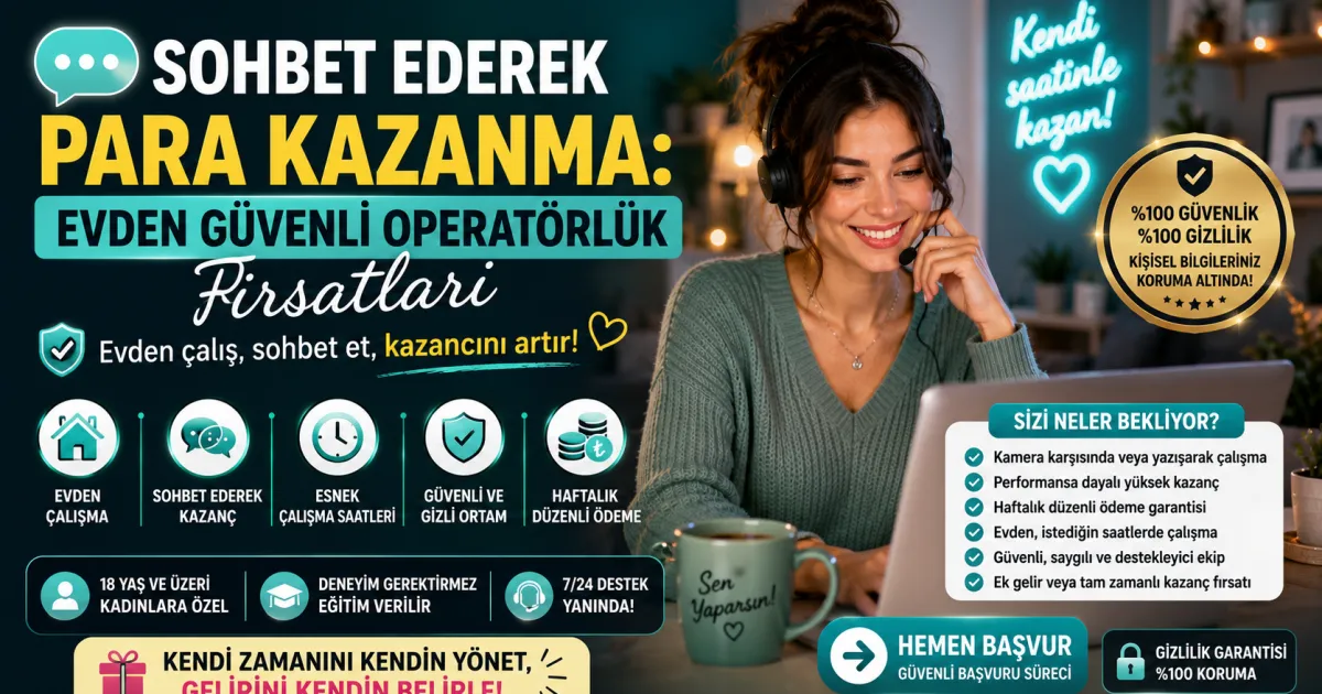 Sohbet Ederek Para Kazanma: 2026'da Evden Güvenli Operatörlük Fırsatları
