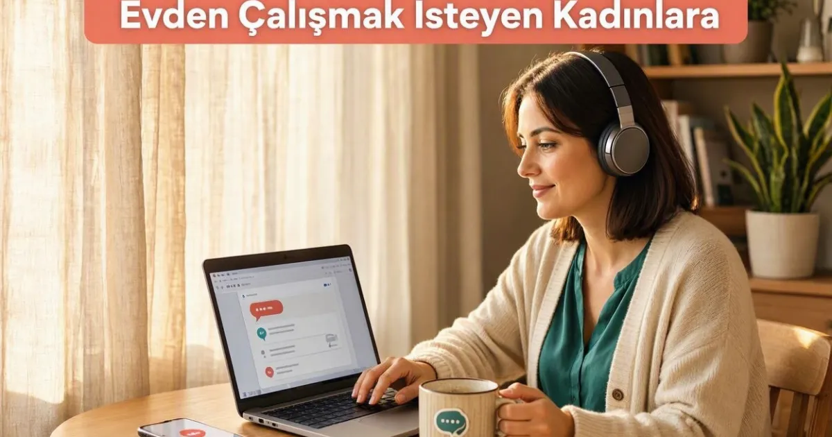 Sohbet Ederek Para Kazanma: Evden Çalışmak İsteyen Kadınlara Güvenli Dijital Fırsat