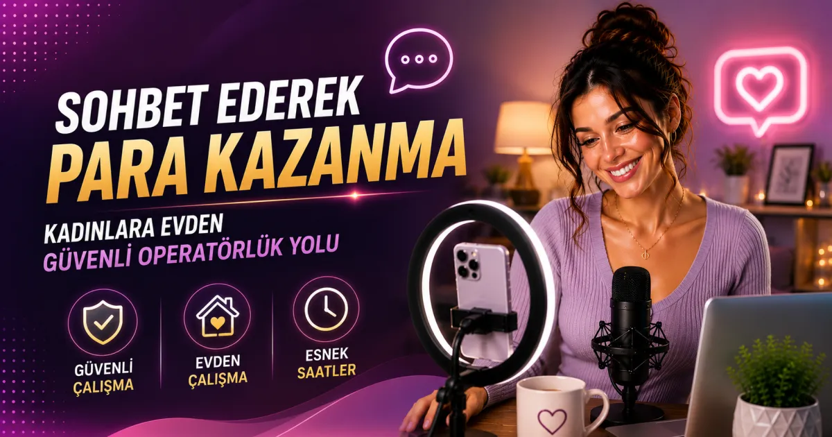 Sohbet Ederek Para Kazanma: Kadınlara Evden Güvenli Operatörlük Yolu