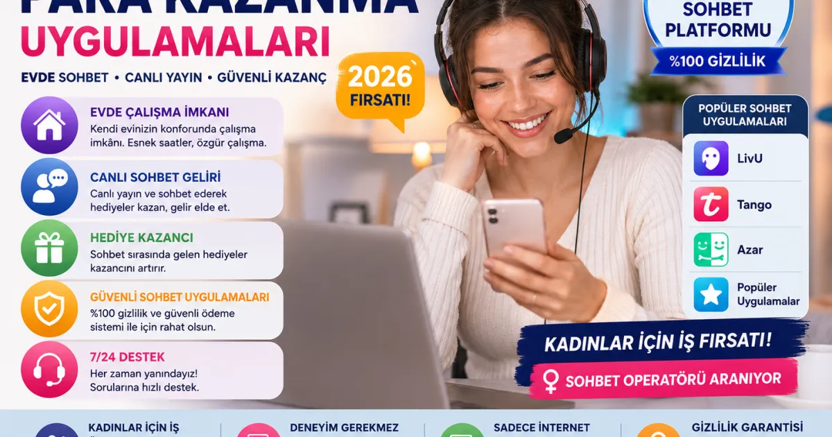 Sohbet Ederek Para Kazanma Uygulamaları: 2026’da Güvenli Seçenekler ve Sistemler