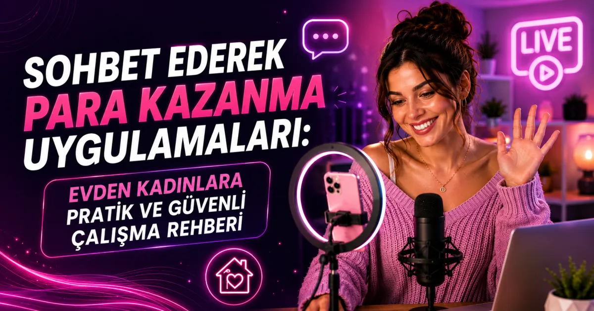 Sohbet Ederek Para Kazanma Uygulamaları: Evden Kadınlara Pratik ve Güvenli Çalışma Rehberi