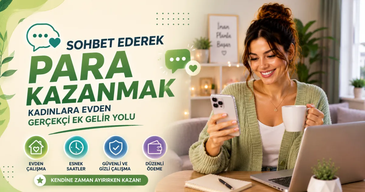 Sohbet Ederek Para Kazanmak: Kadınlara Evden Gerçekçi Ek Gelir Yolu