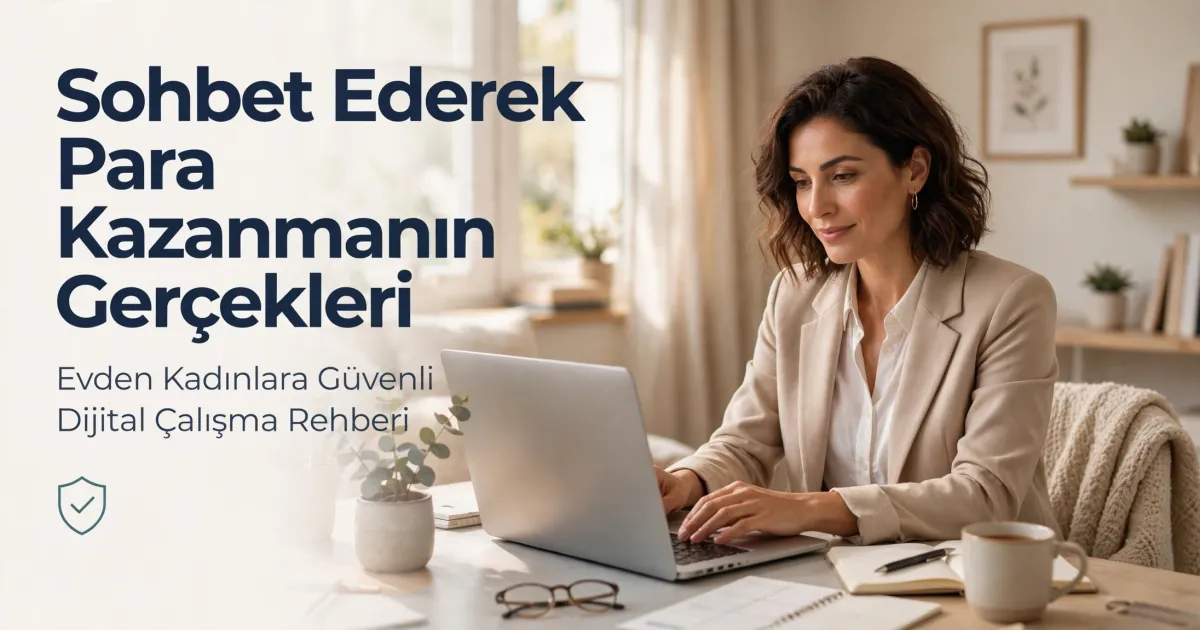 Sohbet Ederek Para Kazanmanın Gerçekleri: Evden Kadınlara Güvenli Dijital Çalışma Rehberi