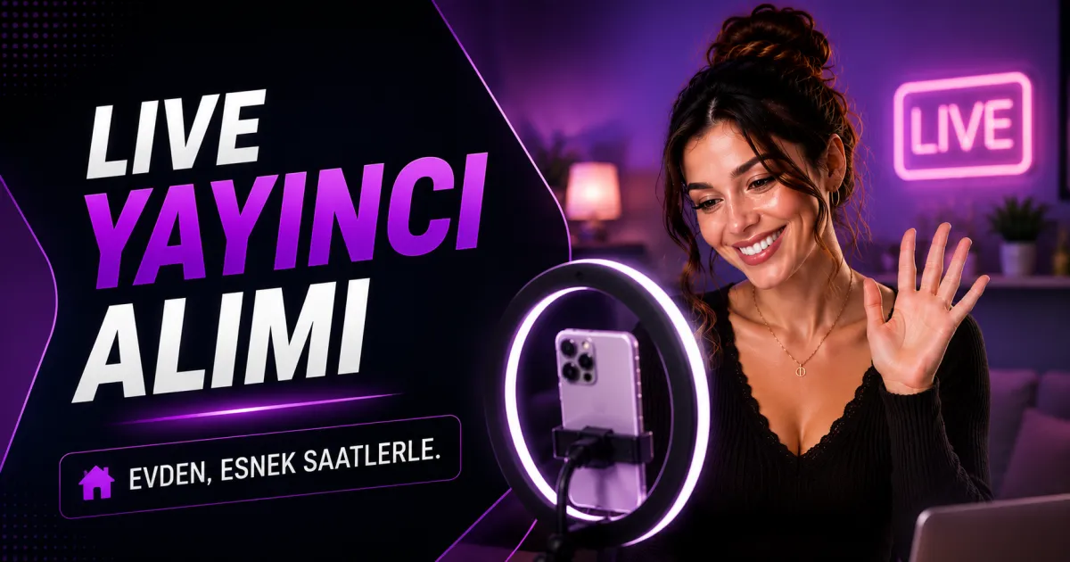 TikTok LIVE ve Bigo Live Yayıncı Alımı — Evden, Esnek Saatlerle