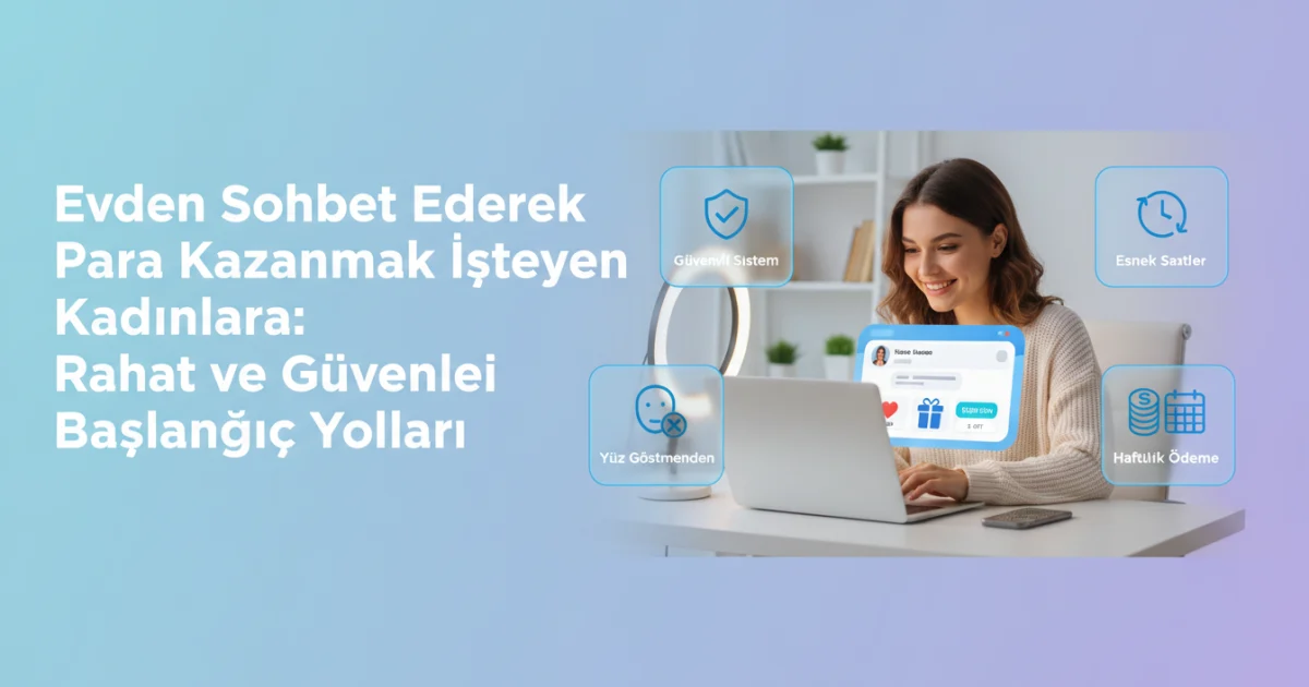 Evden Sohbet Ederek Para Kazanmak İsteyen Kadınlara: Rahat ve Güvenli Başlangıç Yolları