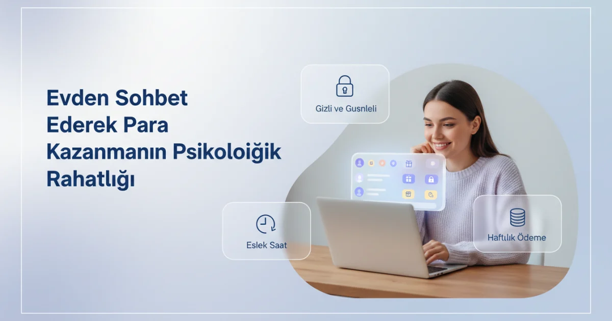 Evden Sohbet Ederek Para Kazanmanın Psikolojik Rahatlığı: Kadınlara Dijital Konforun Faydaları