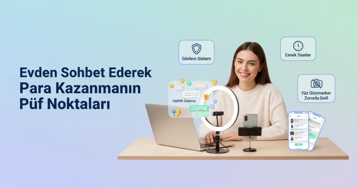 Evden Sohbet Ederek Para Kazanmanın Püf Noktaları: Kadınlara Güvenli Dijital Çalışma Tüyoları