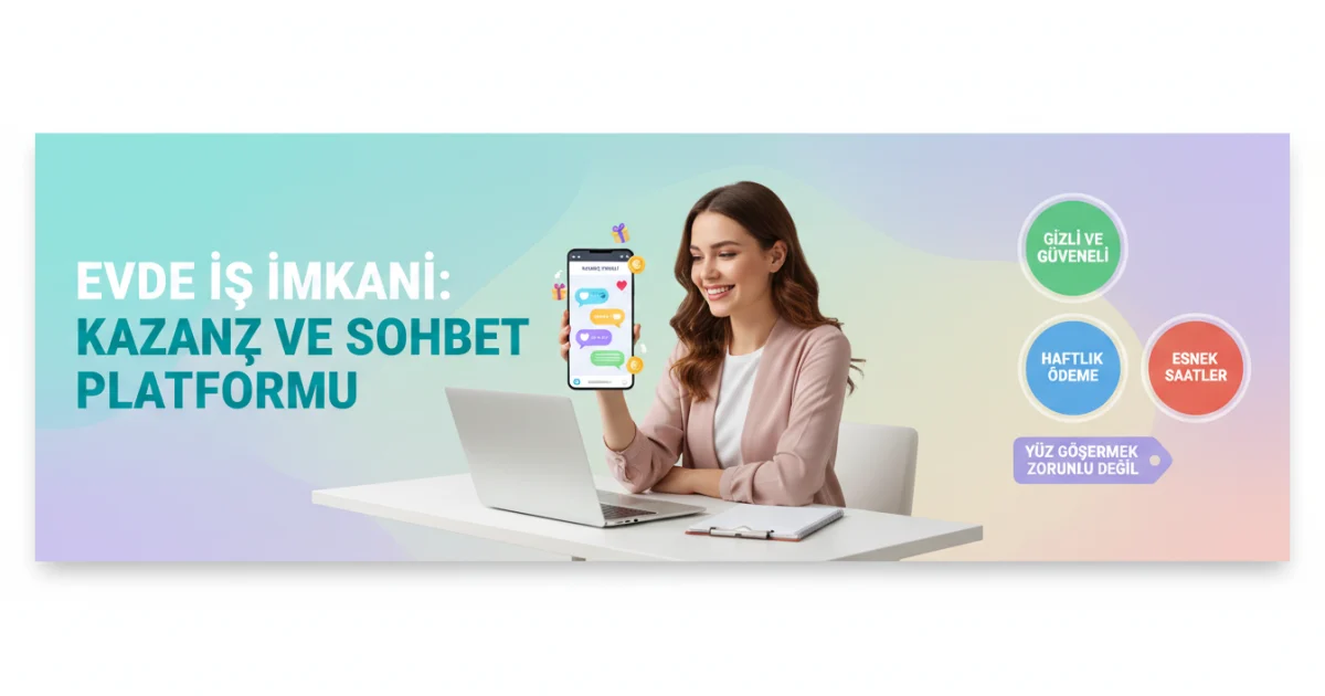 Kızlara Özel Evden İş: Haftalık Ödeme ve Yüz Göstermeden Dijital Sohbet Modeli
