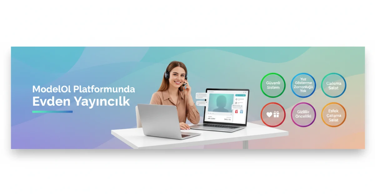 ModelOl Platformunda Evden Yayıncılık: Kadınlara Güvenli ve Yüz Göstermeden Dijital Kazanç
