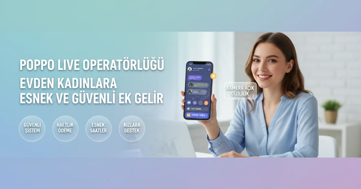 Poppo Live Operatörlüğü ile Evden Kadınlara Esnek ve Güvenli Ek Gelir