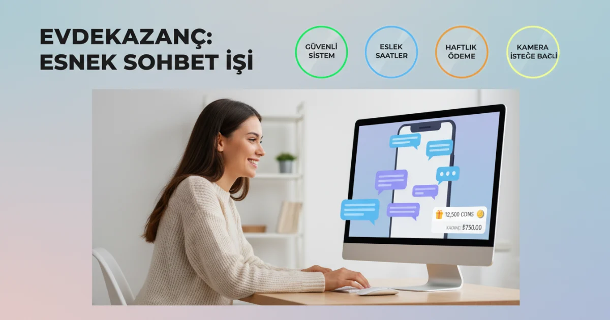 Sohbet İşiyle Evden Ek Gelir Elde Etmek: Kadınlara Güvenli ve Esnek Çalışma Modeli