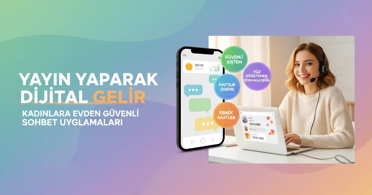 Yayın Yaparak Para Kazandıran Sohbet Uygulamaları: Kadınlara Evden Güvenli Dijital Gelir Fırsatı