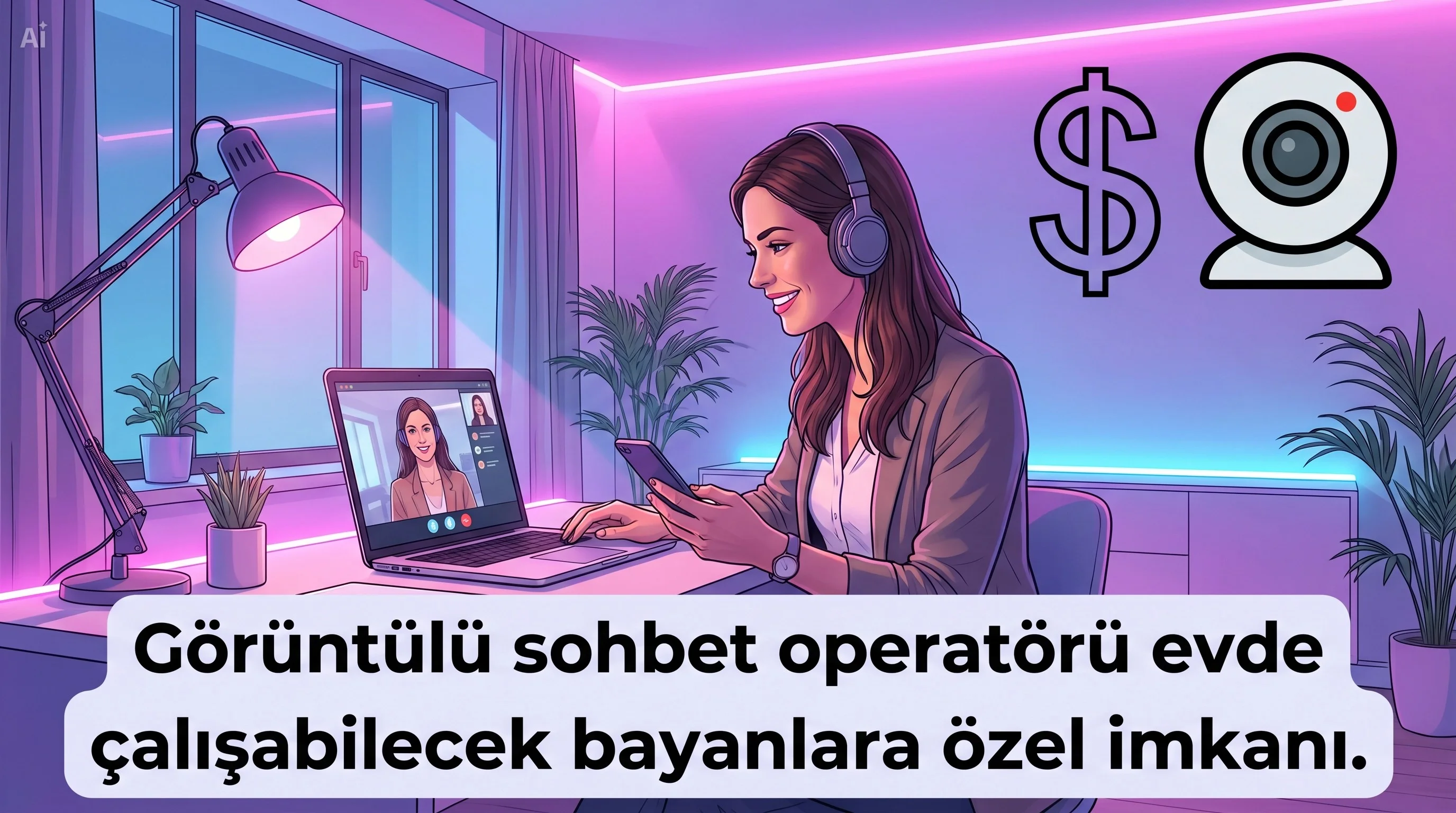 Webcam Sohbet İşi | Evden Çalışarak Gelir Elde Et