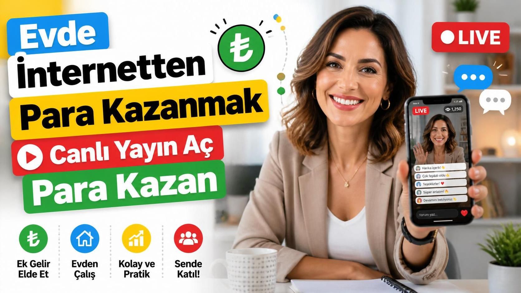 Evden Yayın Yaparak Para Kazanma