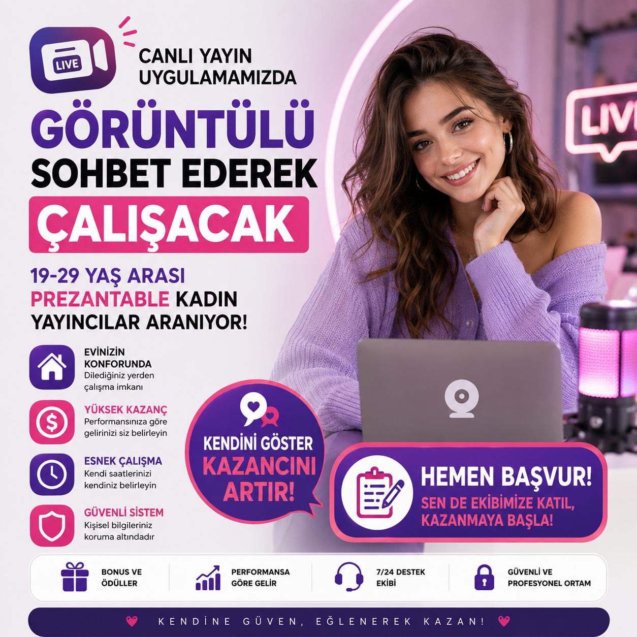 Canlı Yayın Yaparak Para Kazanma