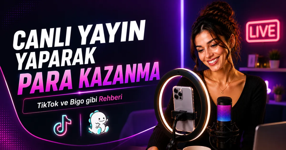 Canlı Yayın Yaparak Para Kazanma: TikTok ve Bigo Rehberi
