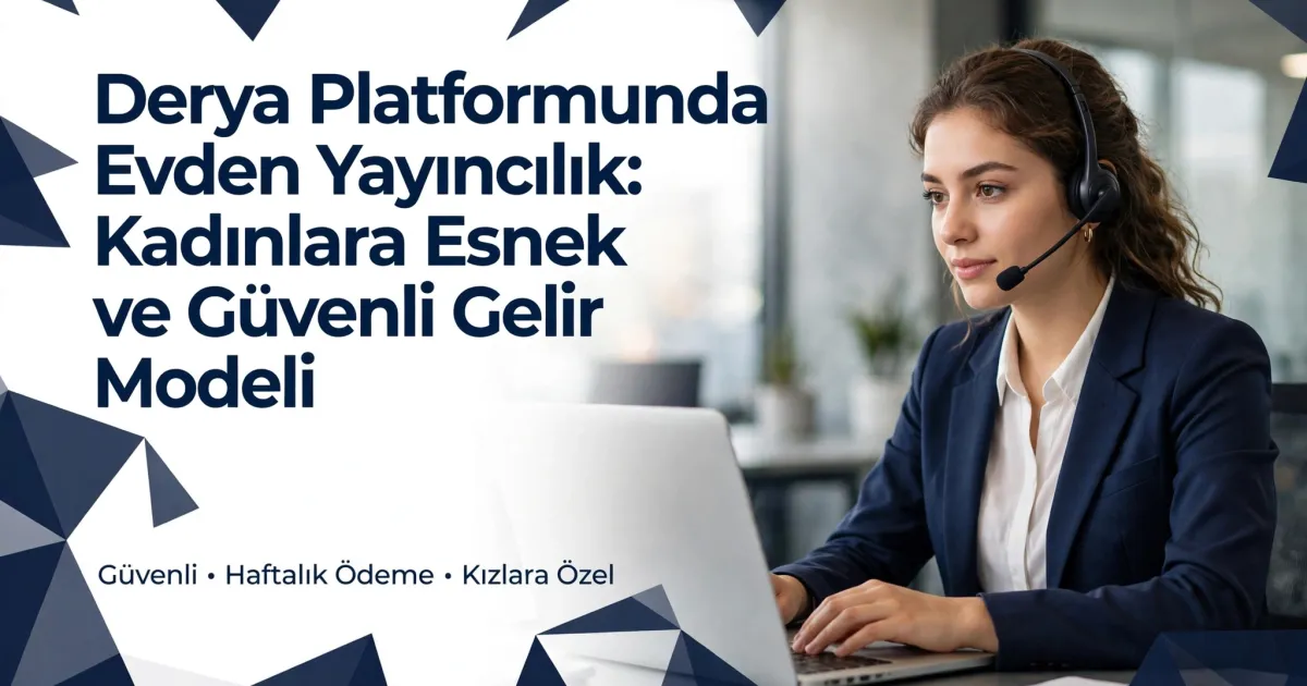 Derya Platformunda Evden Yayıncılık: Kadınlara Esnek ve Güvenli Gelir Modeli